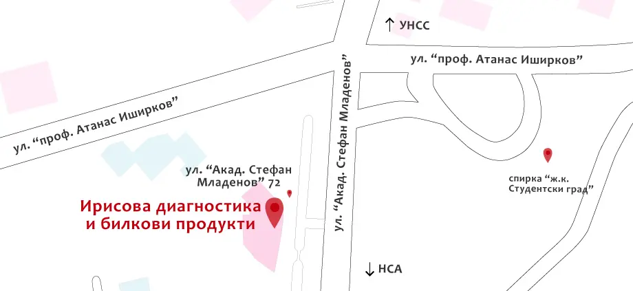 Карта ирисова диагностика София